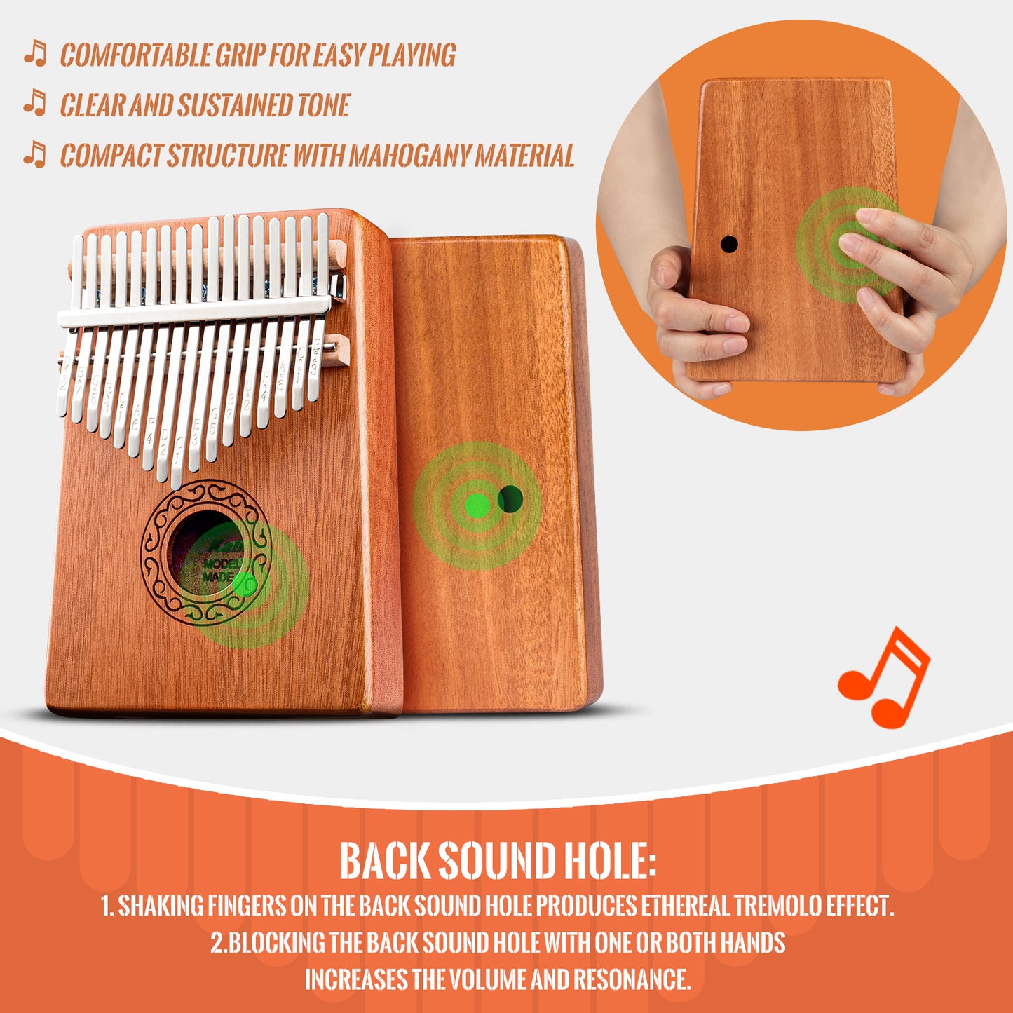 Kalimba Thumb Piano 17 Keys