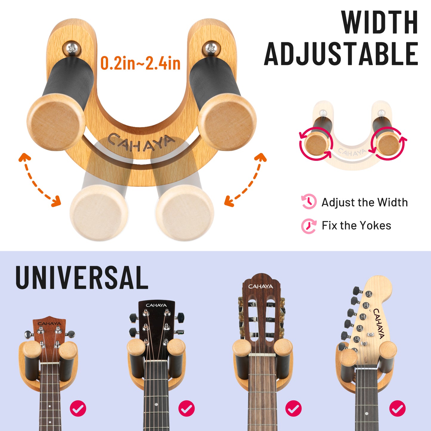 U-Shaped Guitar Wall Mount Hanger CY0297