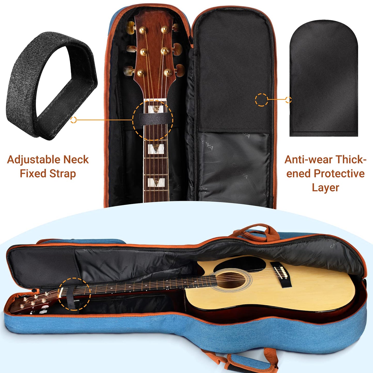 Guitar Bag Soft Denim Guitar Case CY0254