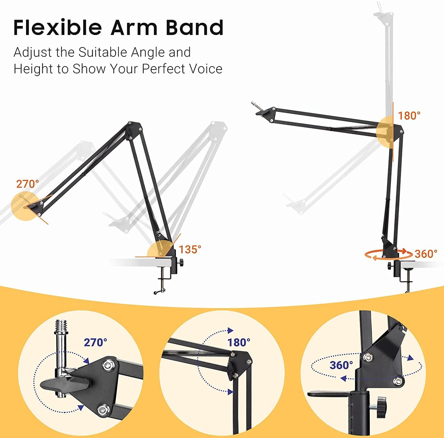 2 in 1 Mic Arm Stand CY0262