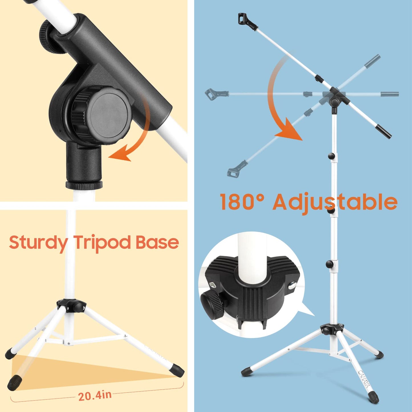 Tripod Boom Arm Floor Microphone Stand CY0239