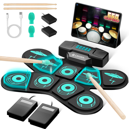 Electronic Drum Pad Set Teal