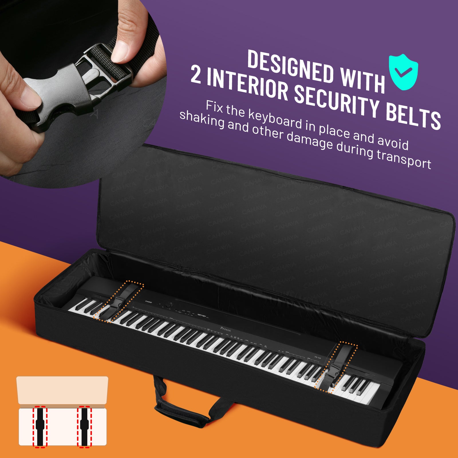 Piano case 88 online key