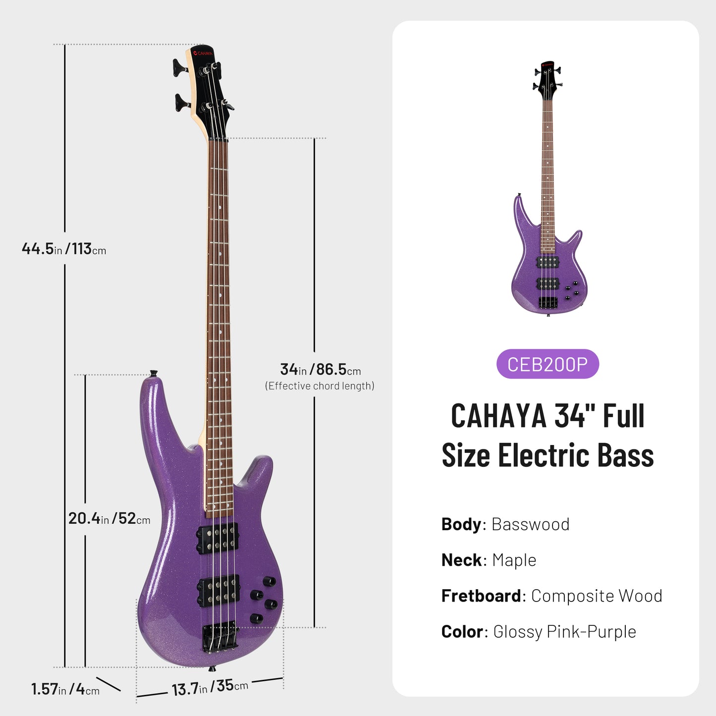 Electric Bass Series CEB200P