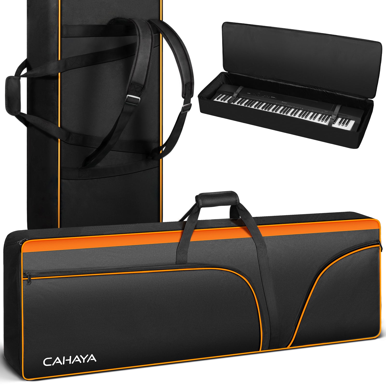 61 Key Keyboard Bag, Waterproof Piano Case Keyboard Case with Handle and  Adjustable Shoulder Straps, 38.78 x 16.14 x 5.51