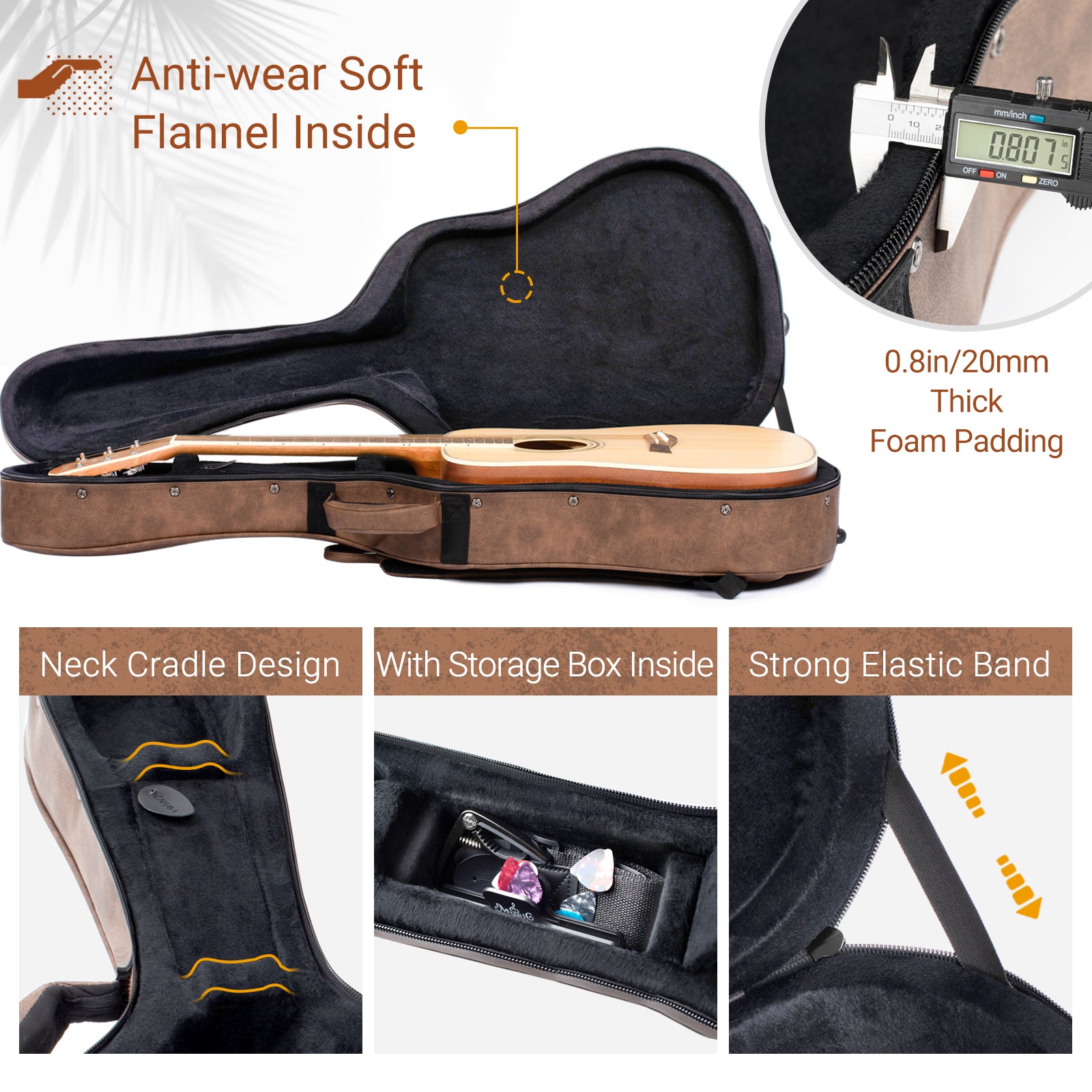 Guitar Case Acoustic Hardshell CY0227 – Cahayamusic