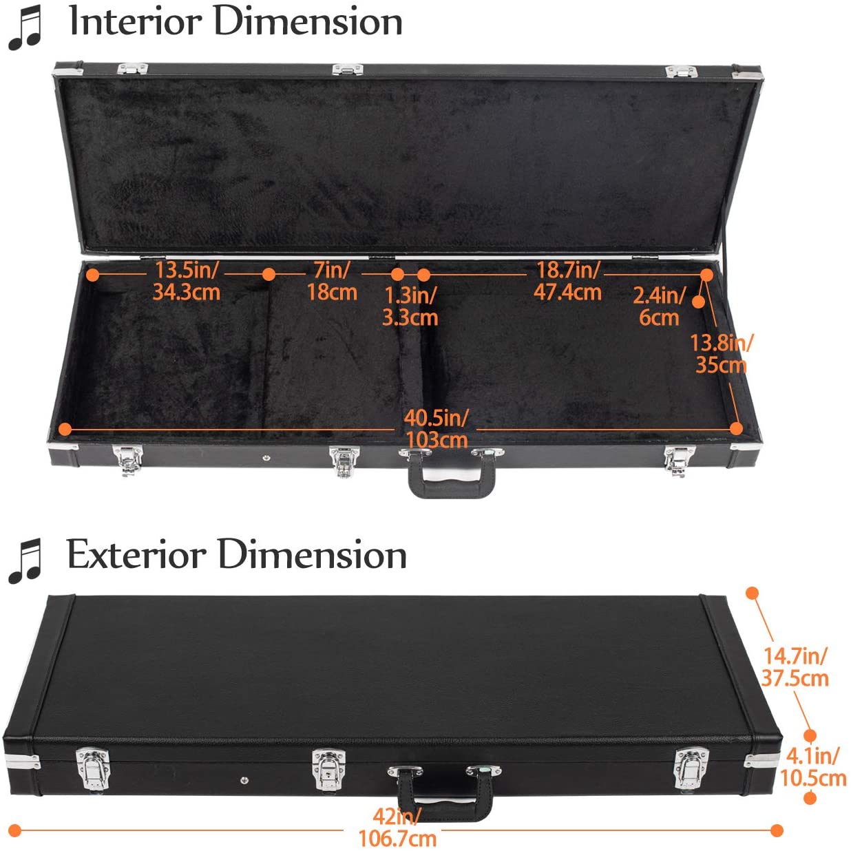 Electric Guitar Case Hard Shell CY0209