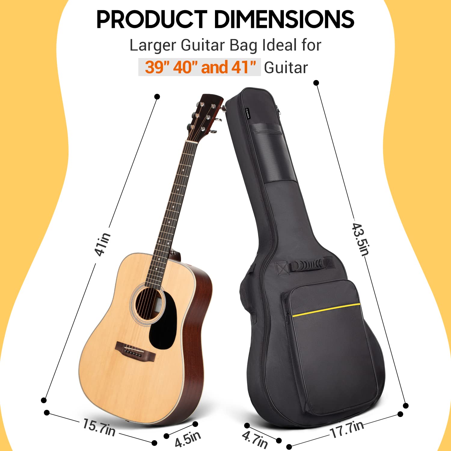 41 Acoustic/bass Guitar Bag: Travel friendly - Temu