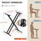 Double Braced X Style Digital Piano Stand CY0245