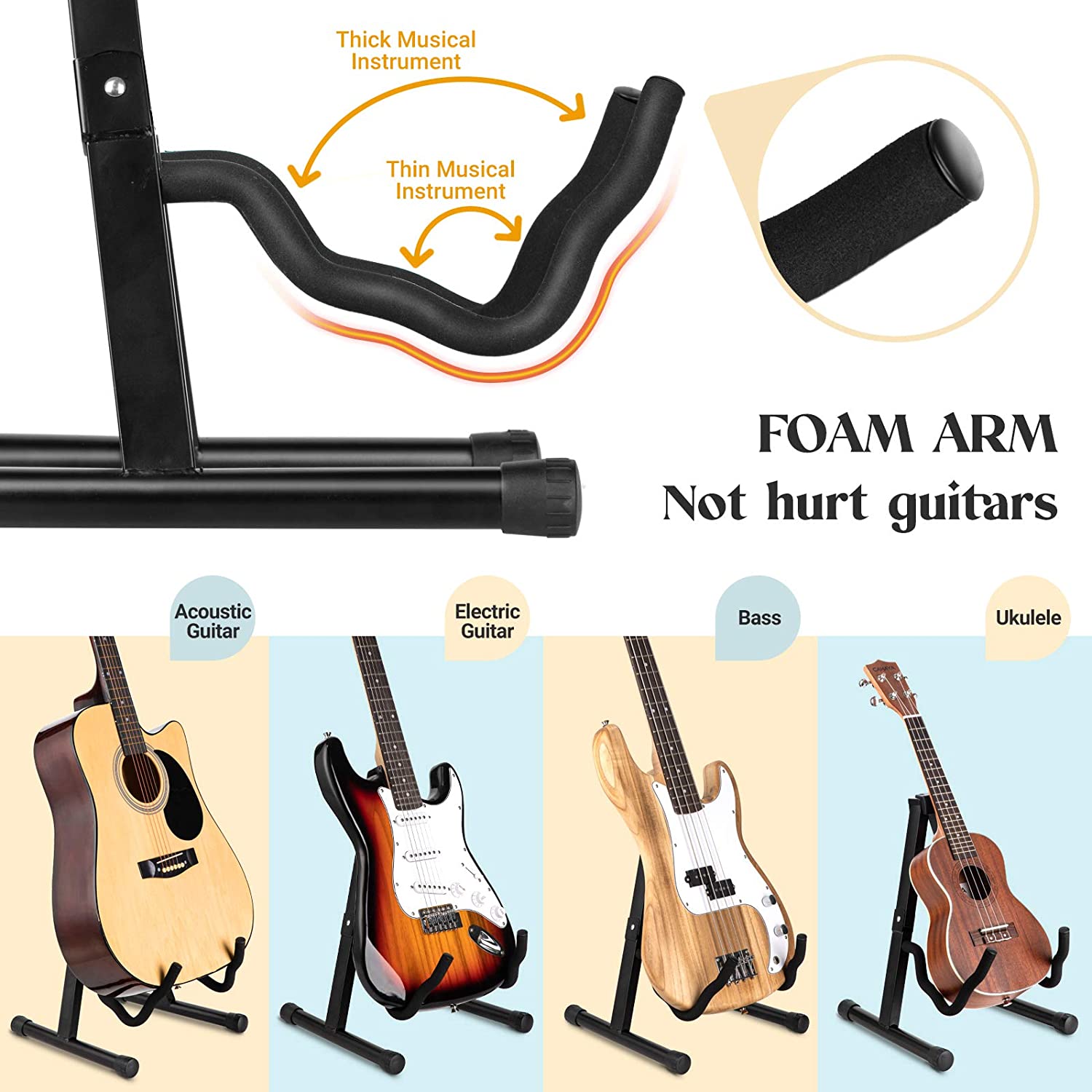 A-Frame Adjustable Guitar Support