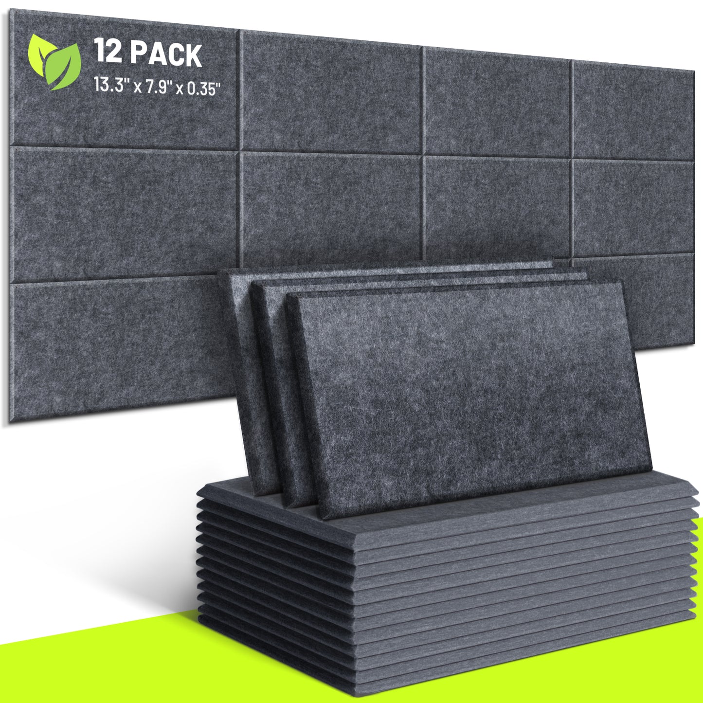 12 Pack Acoustic Panels (Non Self-Adhesive) CY0313